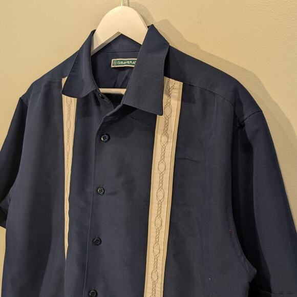 Cubavera Button Down Shirt Retro Rockabilly Vacation Resort Style - Size L - Picture 3 of 8